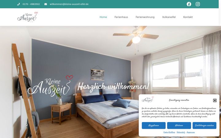 Screenshot of kleine-auszeit-eifel.de