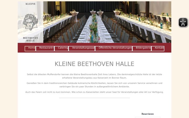 Screenshot of kleine-beethovenhalle.de