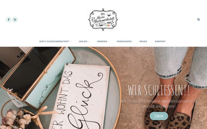 Screenshot of kleine-glueckswerkstatt.de