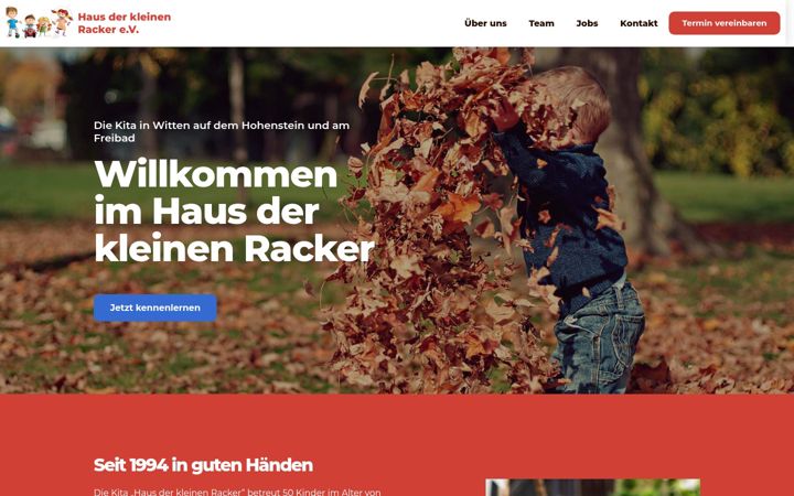 Screenshot of kleine-racker-witten.de