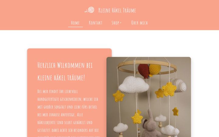Screenshot of kleinehaekeltraeume.de