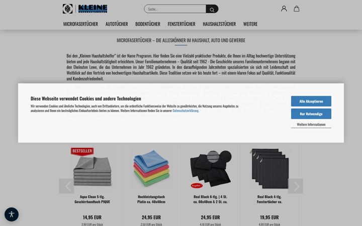 Screenshot of kleinehaushaltshelfer.de