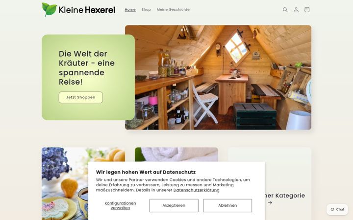 Screenshot of kleinehexerei.de