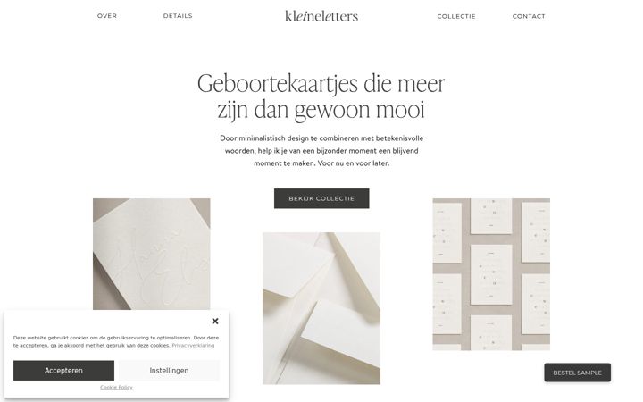 Screenshot of kleineletters.nl
