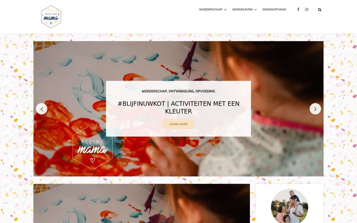 Screenshot of kleinemama.be