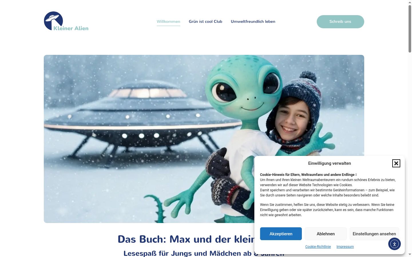 Sutikimo reklamjuostės, rodytos prieš bet kokią sąveiką, ekrano kopija