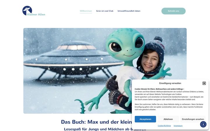 Screenshot of kleiner-alien.de