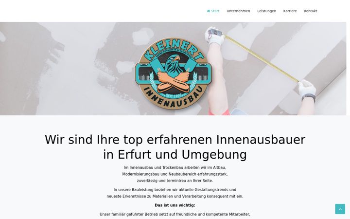 Screenshot of kleinert-innenausbau.de
