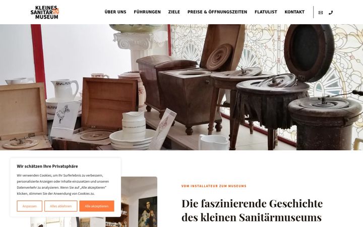 Screenshot of kleines-sanitaermuseum.at