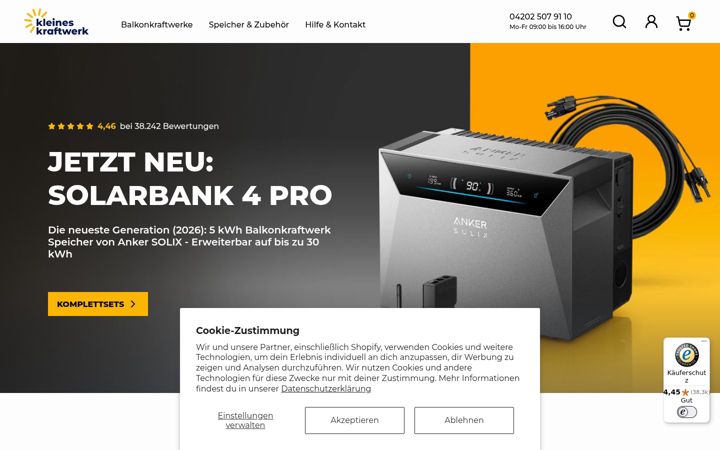 Screenshot of kleineskraftwerk.de