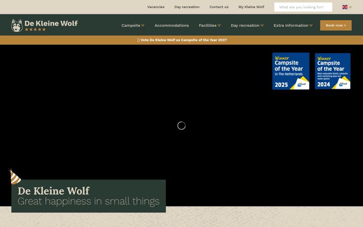 Screenshot of kleinewolf.nl
