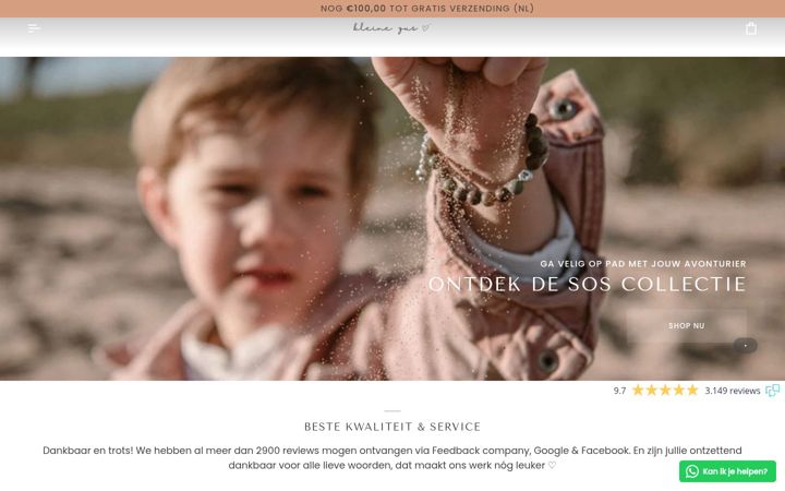 Screenshot of kleinezus.nl