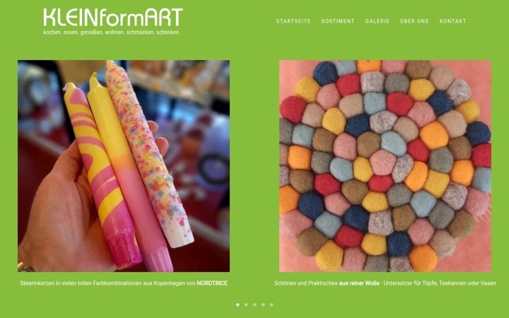 Screenshot of kleinformart.com