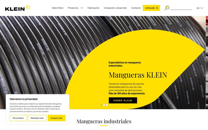 Screenshot of kleinhoses.com