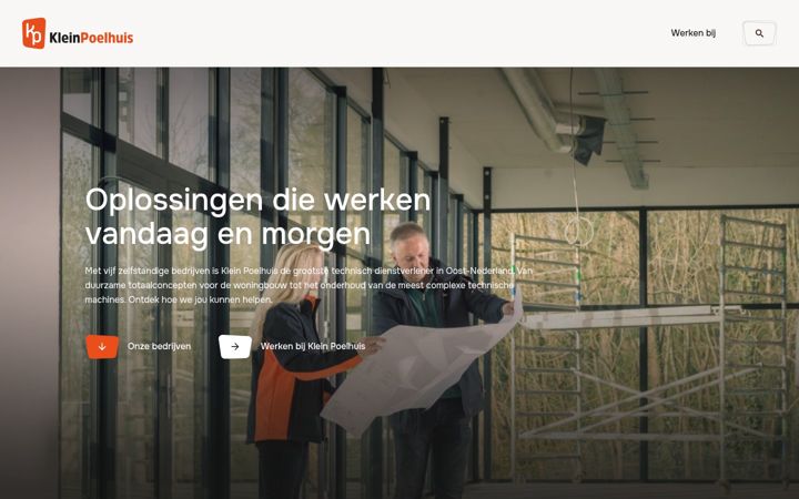 Screenshot of kleinpoelhuis.nl