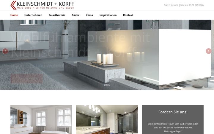 Screenshot of kleinschmidt-korff.de