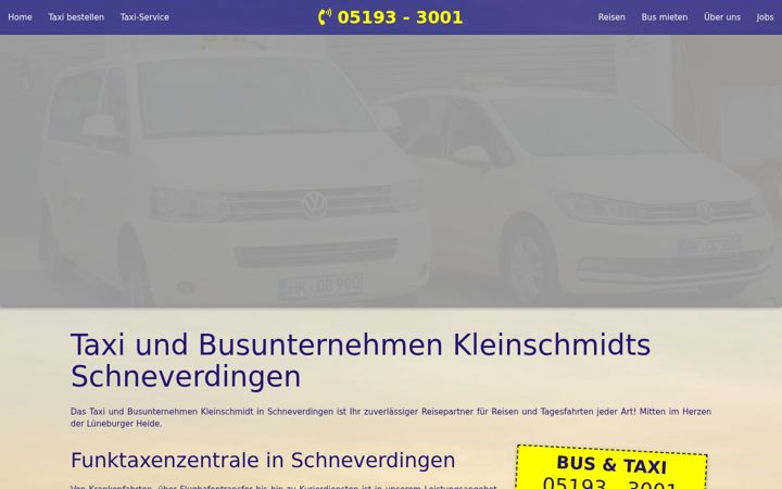 Screenshot of kleinschmidts-busreisen.de