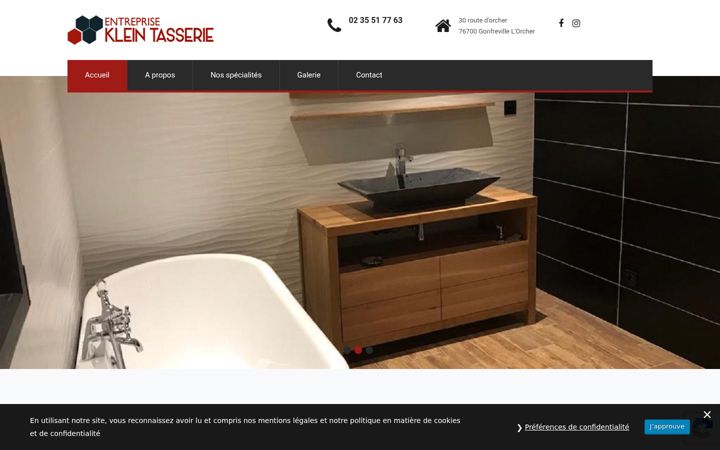 Screenshot of kleintasserie.fr