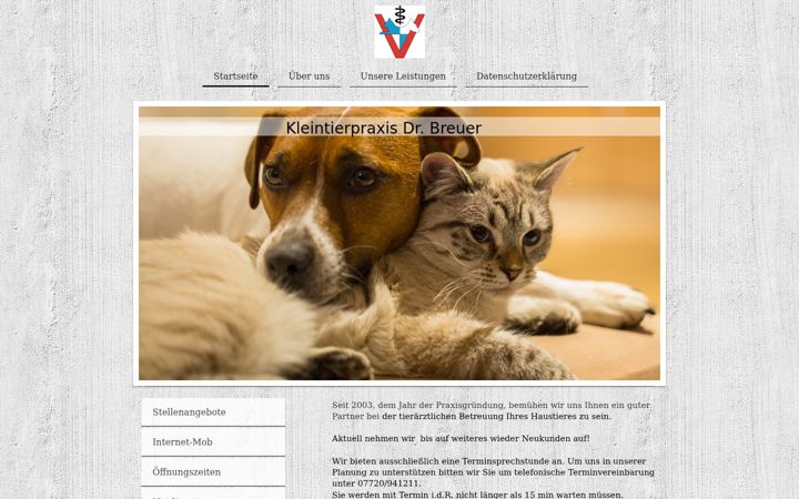 Screenshot of kleintiere-vs.de