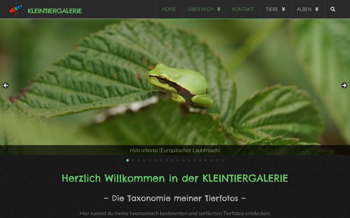Screenshot of kleintiergalerie.de