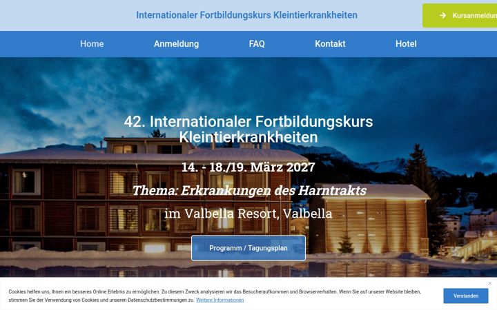 Screenshot of kleintierkrankheiten-valbella.ch