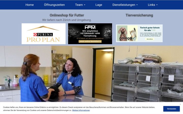 Screenshot of kleintierpraxis-letzi.ch