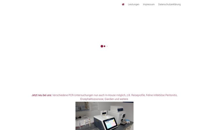 Screenshot of kleintierpraxis-rosengarten.de