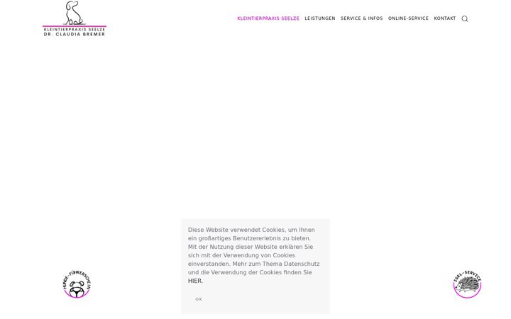 Screenshot of kleintierpraxis-seelze.de