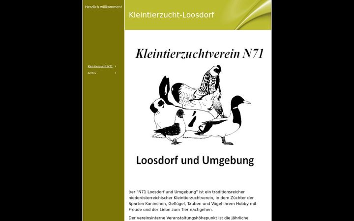 Screenshot of kleintierzucht-loosdorf.at