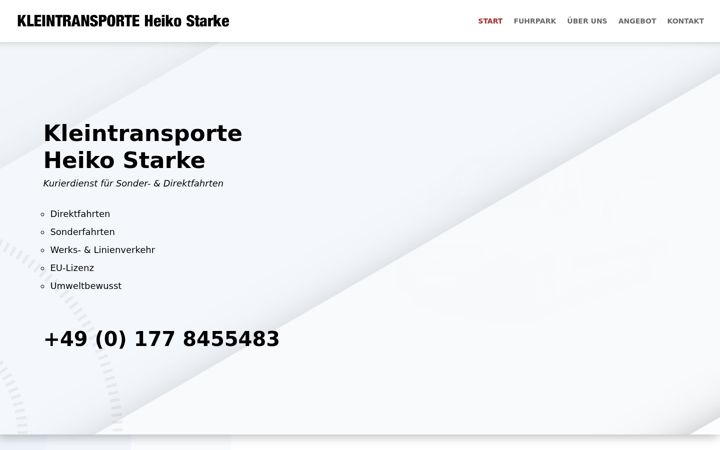 Screenshot ta' kleintransporte-starke.de