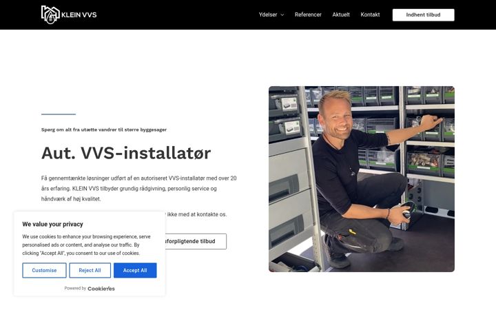 Screenshot of kleinvvs.dk