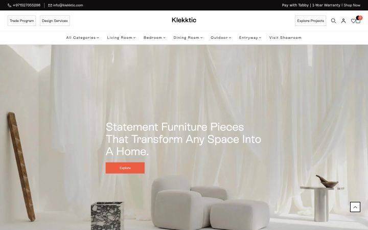 Screenshot of klekktic.com