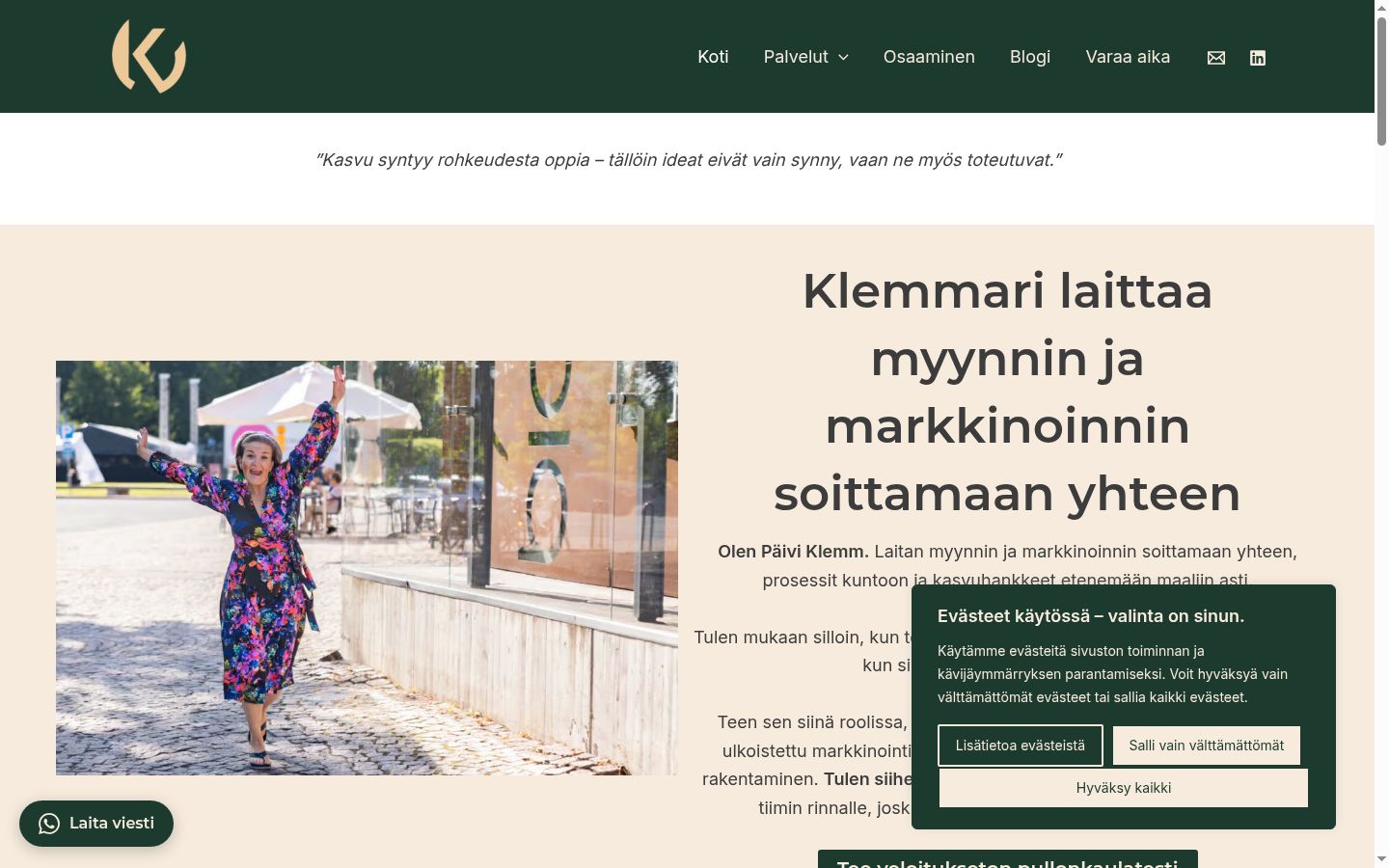 Snímek obrazovky baneru souhlasu zobrazeného před jakoukoli interakcí