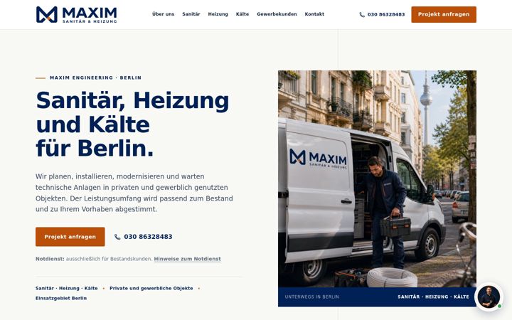 Screenshot of klempnerservice24.de
