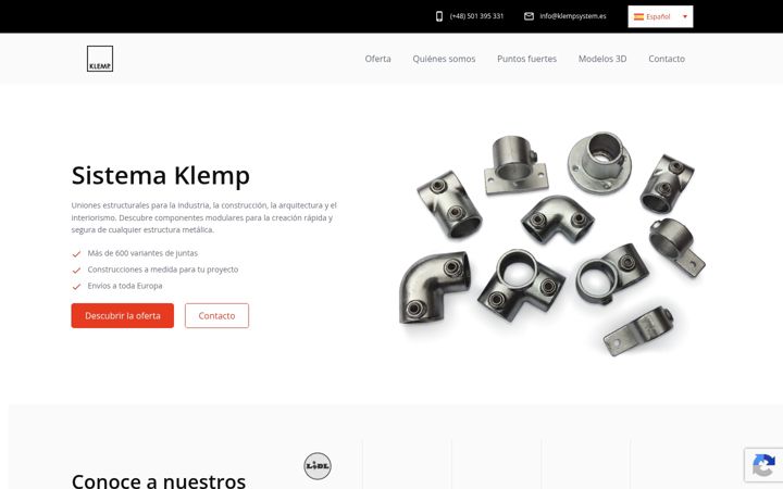Screenshot of klempsystem.es