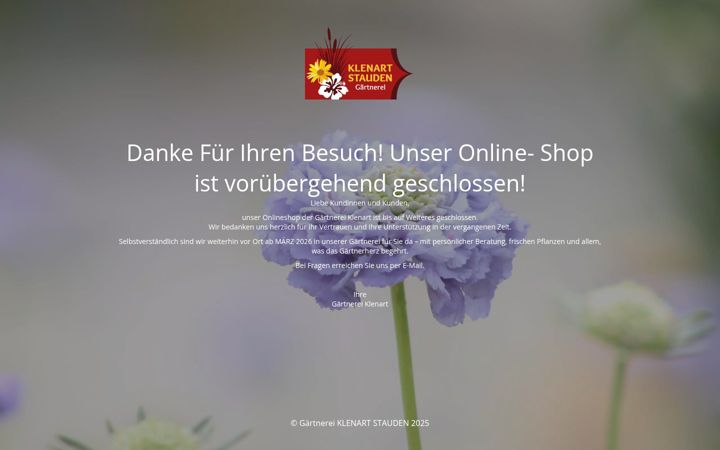 Screenshot of klenart.de