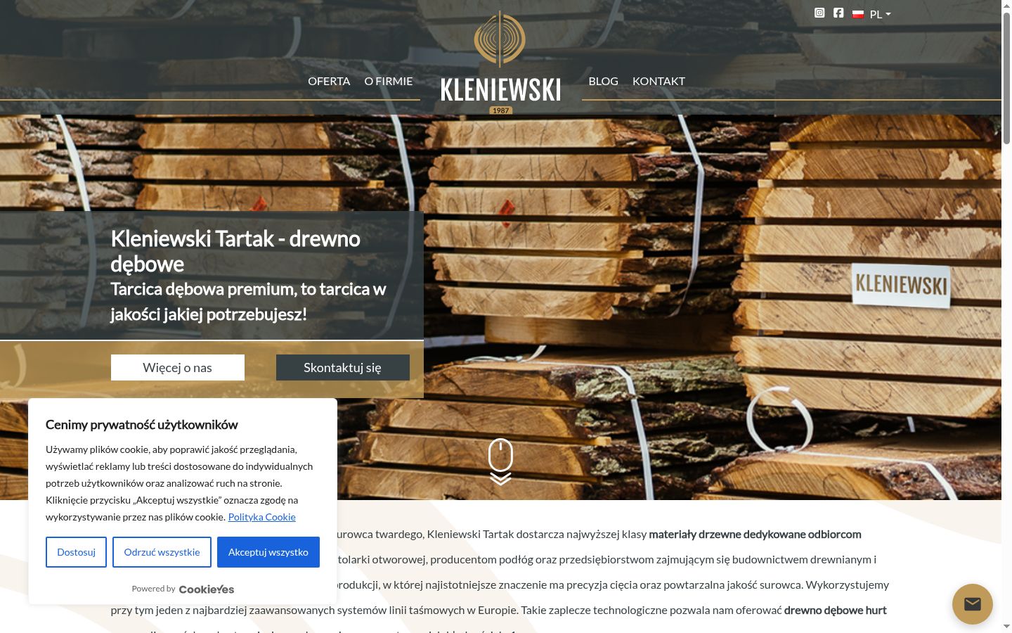 Screenshot tal-banner tal-kunsens muri qabel kwalunkwe interazzjoni