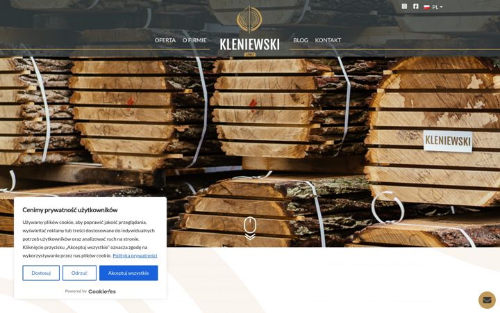 Screenshot of kleniewski.eu