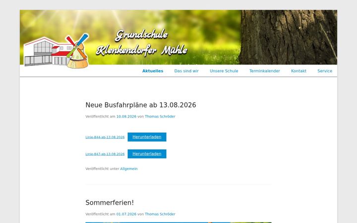 Screenshot of klenkendorfer-muehle.de