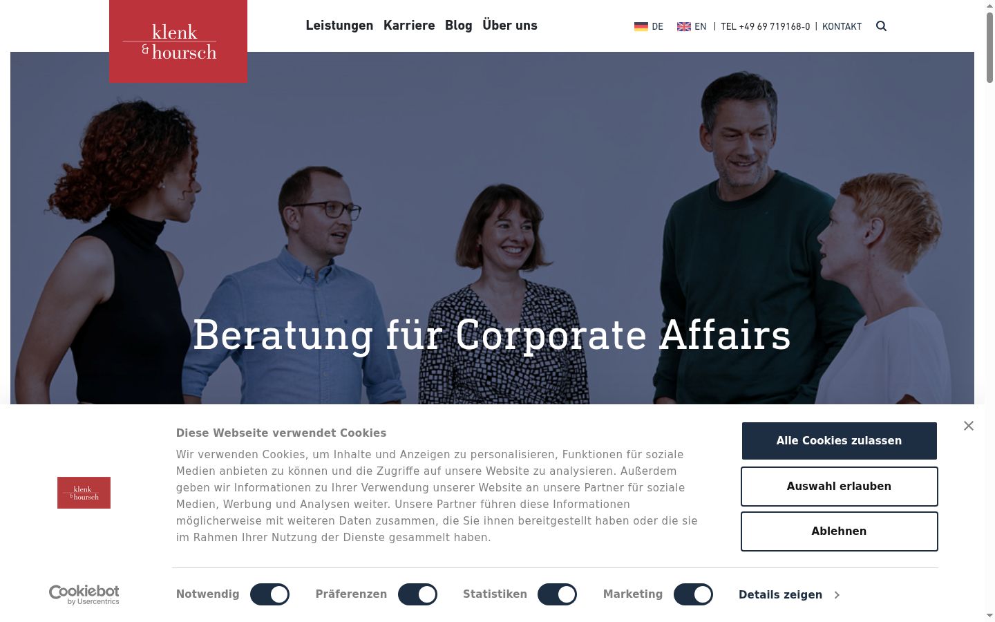 Screenshot tal-banner tal-kunsens muri qabel kwalunkwe interazzjoni