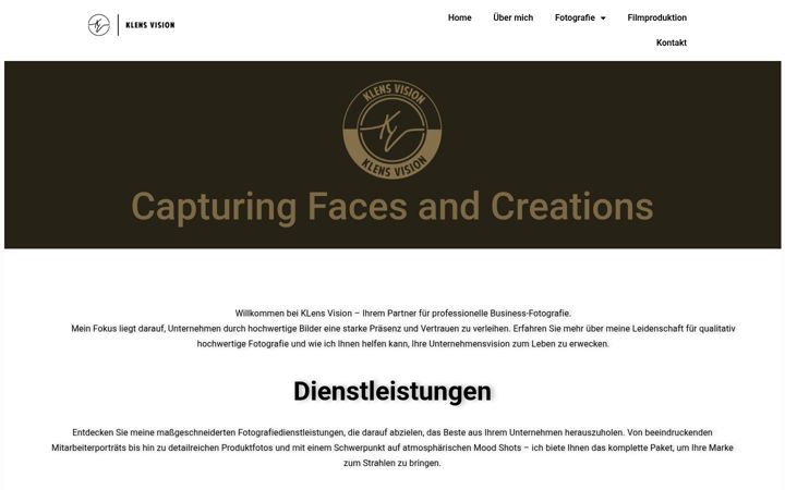 Screenshot of klensvision.de