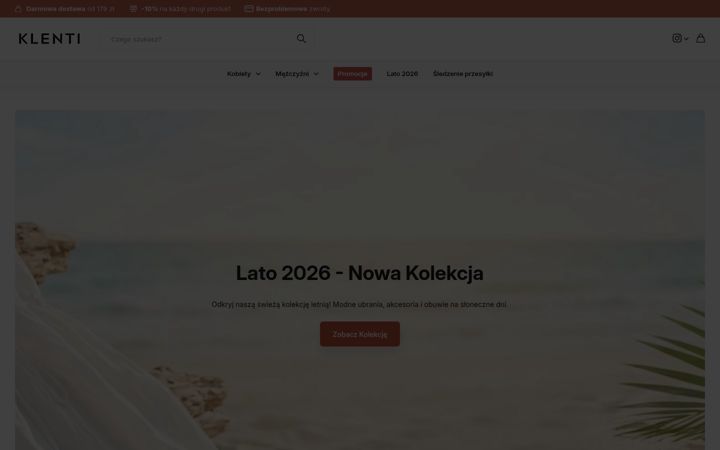 Screenshot of klenti.pl