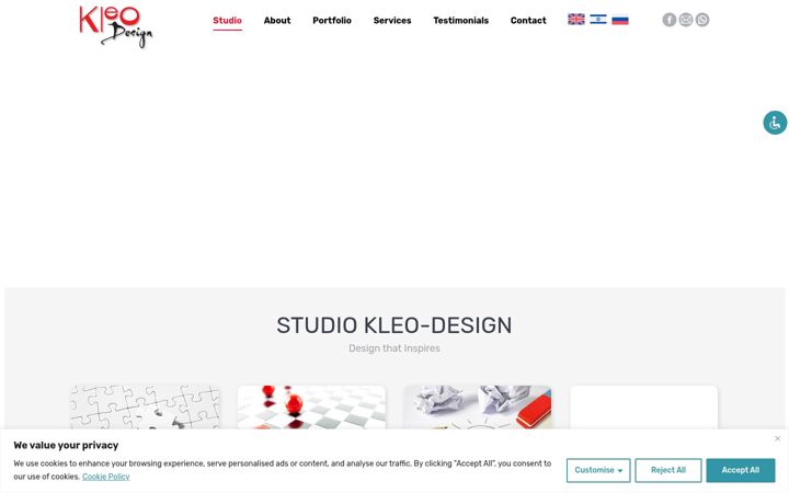 Screenshot of kleo-design.com