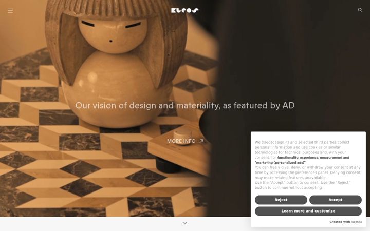 Screenshot of kleosdesign.it