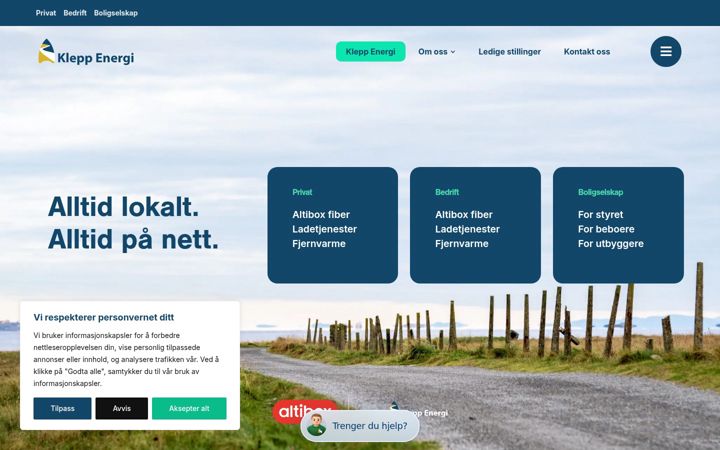 Screenshot of klepp-energi.no
