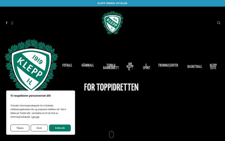 Screenshot of kleppil.no