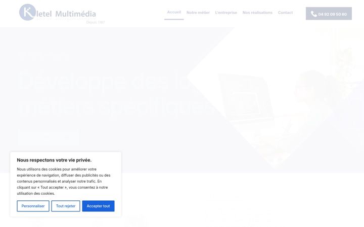Screenshot of kletel.net