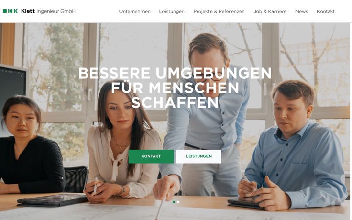 Screenshot of klett-ingenieur-gmbh.de