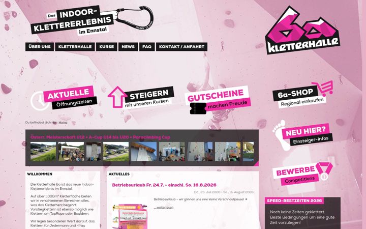 Screenshot of kletterhalle6a.at