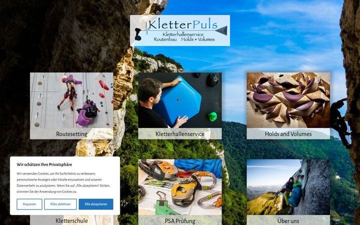 Screenshot of kletterpuls.de